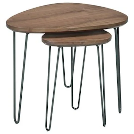 Chair Side End Table with Hairpin Legs