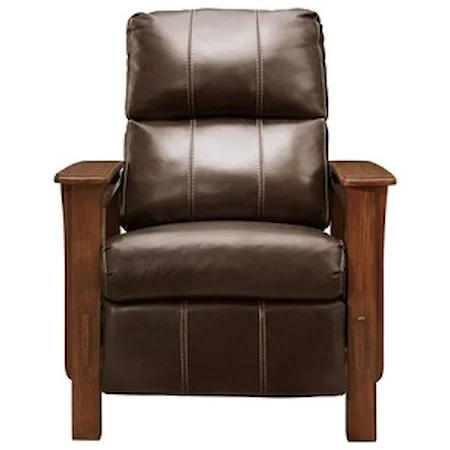 Mission Style High Leg Recliner