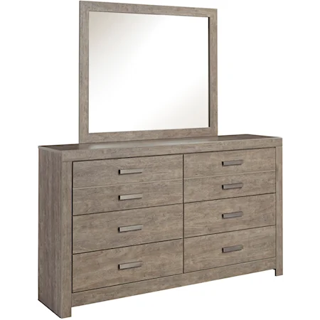 Dresser and Mirror Set