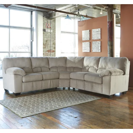 Casual Contemporary Corner Sectional