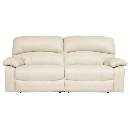 Leather Match 2 Seat Reclining Sofa