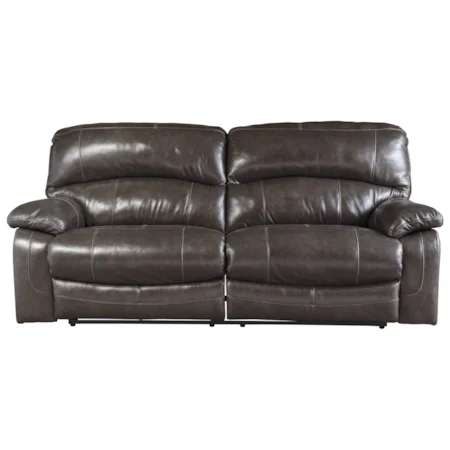 Leather Match 2 Seat Reclining Power Sofa