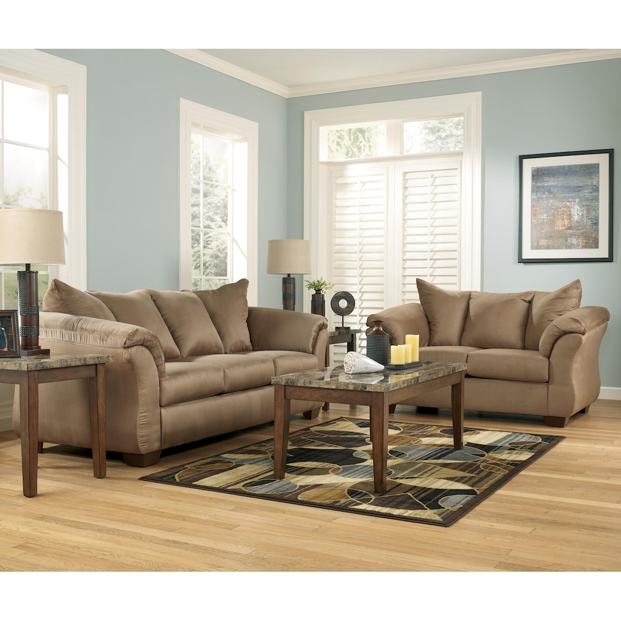 Signature Design by Ashley Furniture Darcy Stationary Loveseat