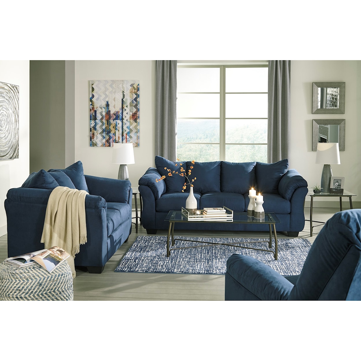 Signature Design by Ashley Darcy Stationary Living Room Group