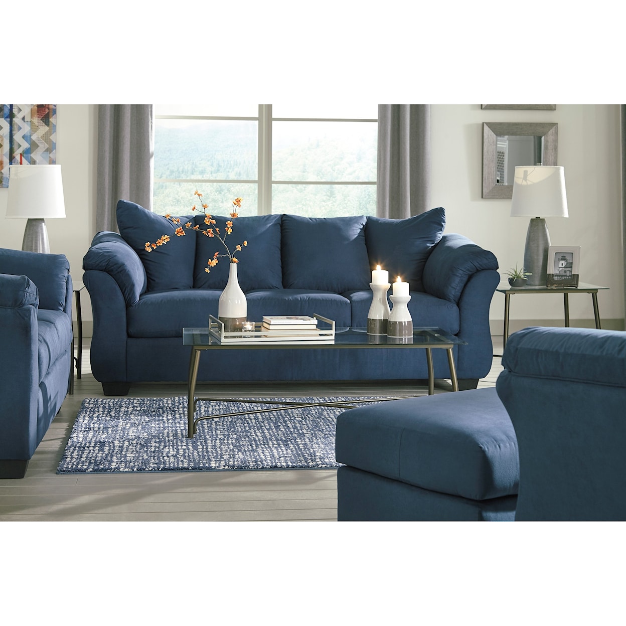 Benchcraft Darcy Upholstered Chair and Ottoman