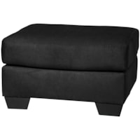 Contemporary Ottoman with Tapered Legs