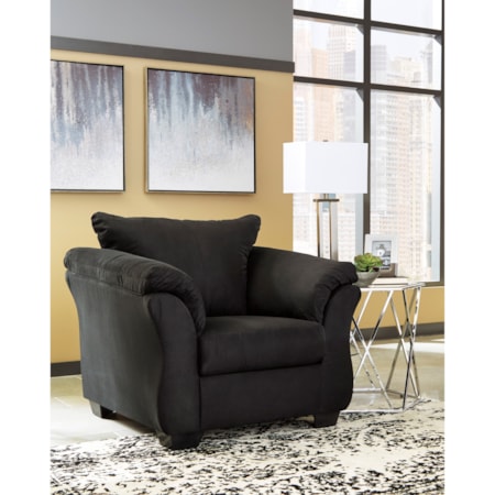 Upholstered Chair and Ottoman