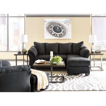 Upholstered Chair and Ottoman