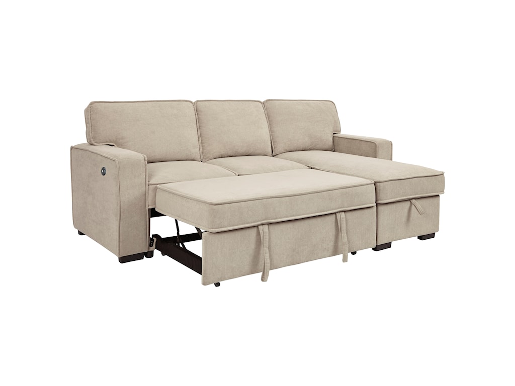 ashley darton sofa chaise with pop up bed