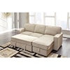 Signature Design by Ashley Darton Sofa Chaise with Pop Up Bed & Storage Chaise