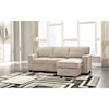 Signature Design by Ashley Darton Sofa Chaise with Pop Up Bed & Storage Chaise