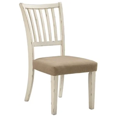 Dining Side Chair with Slat Backrest