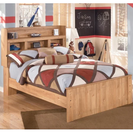 Full Bookcase Headboard Bed