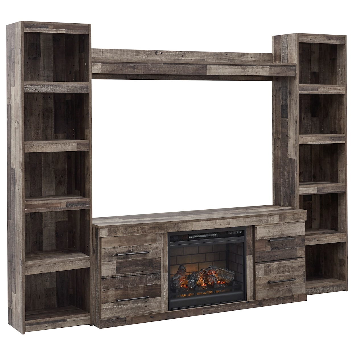 Signature Design by Ashley Derekson Entertainment Wall Unit with Fireplace