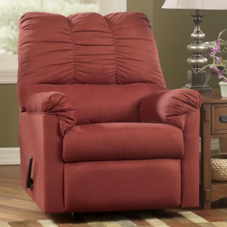 Casual Recliner with Line-Tufted Back