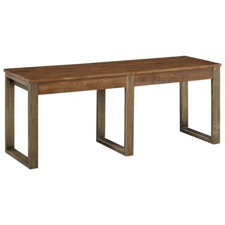 Dining Room Bench with Metal Base