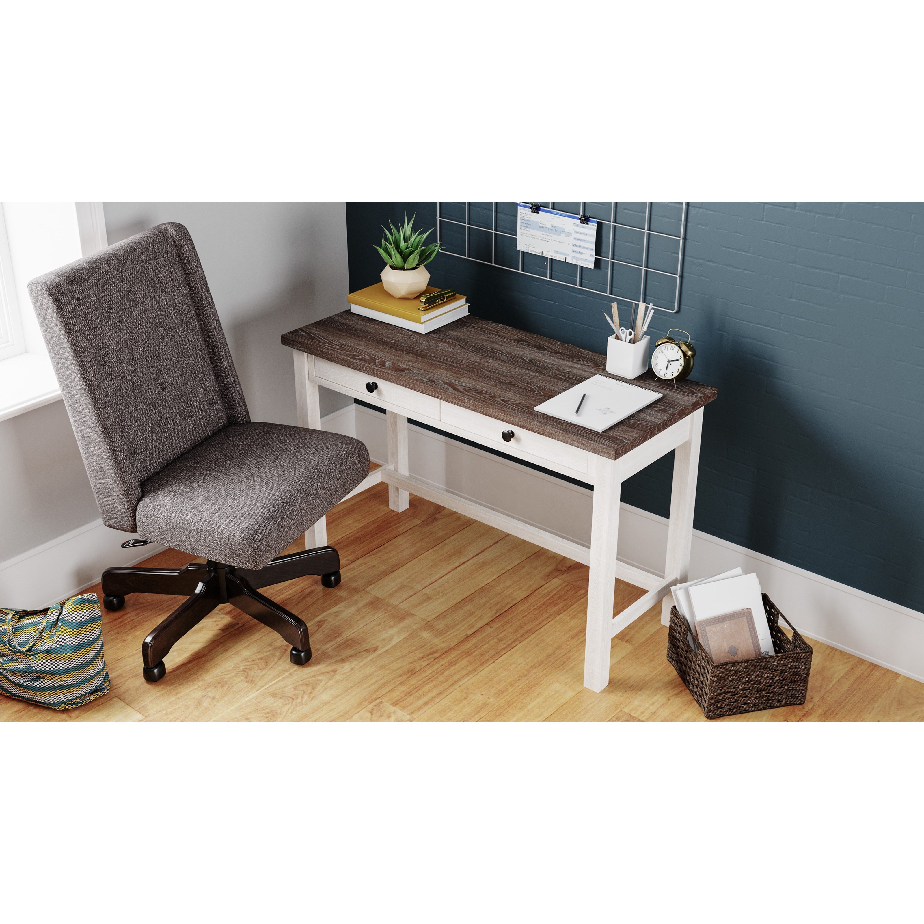 Ashley Signature Design Dorrinson H28714 TwoTone Home Office Desk