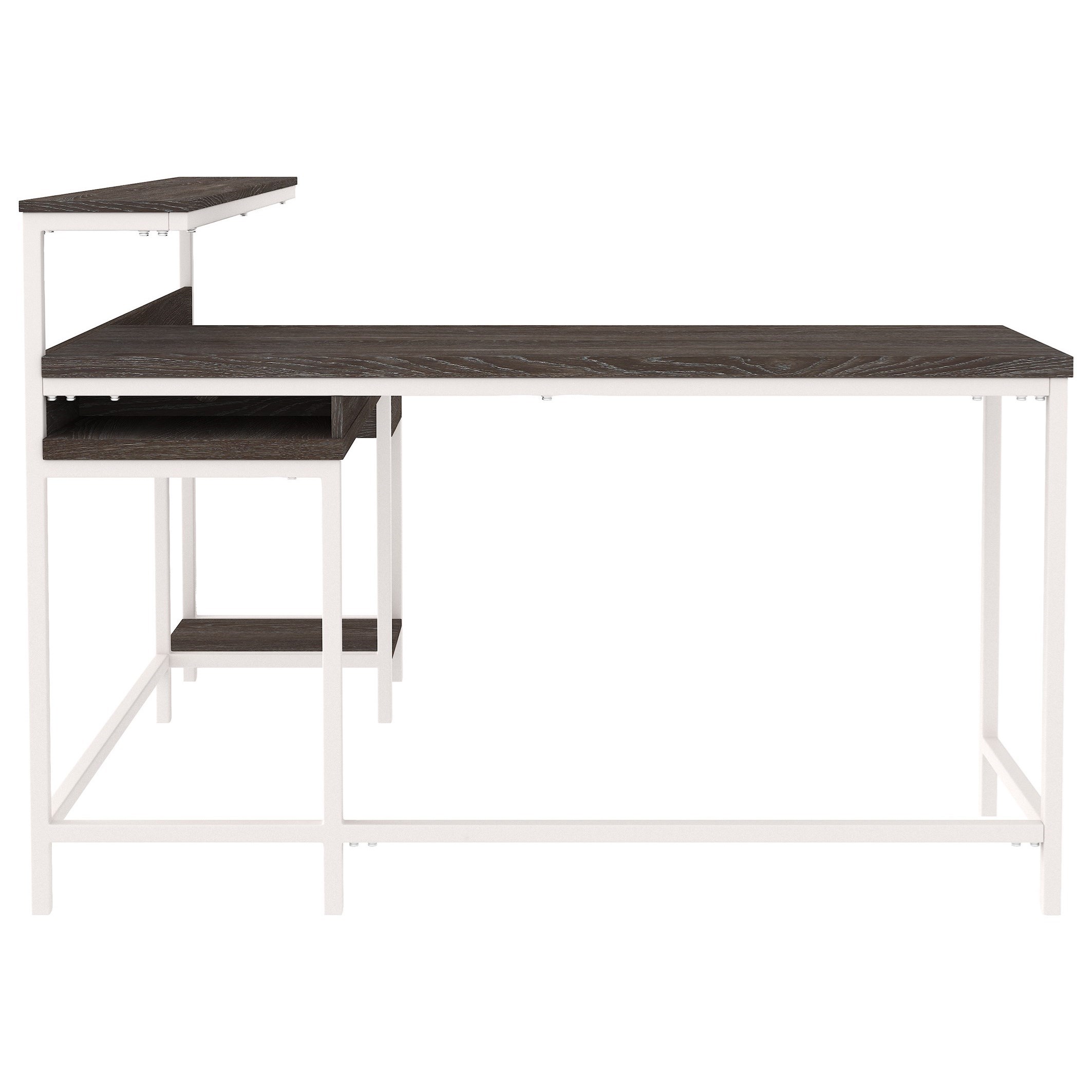 Signature Design by Ashley Dorrinson LDesk with Storage and White