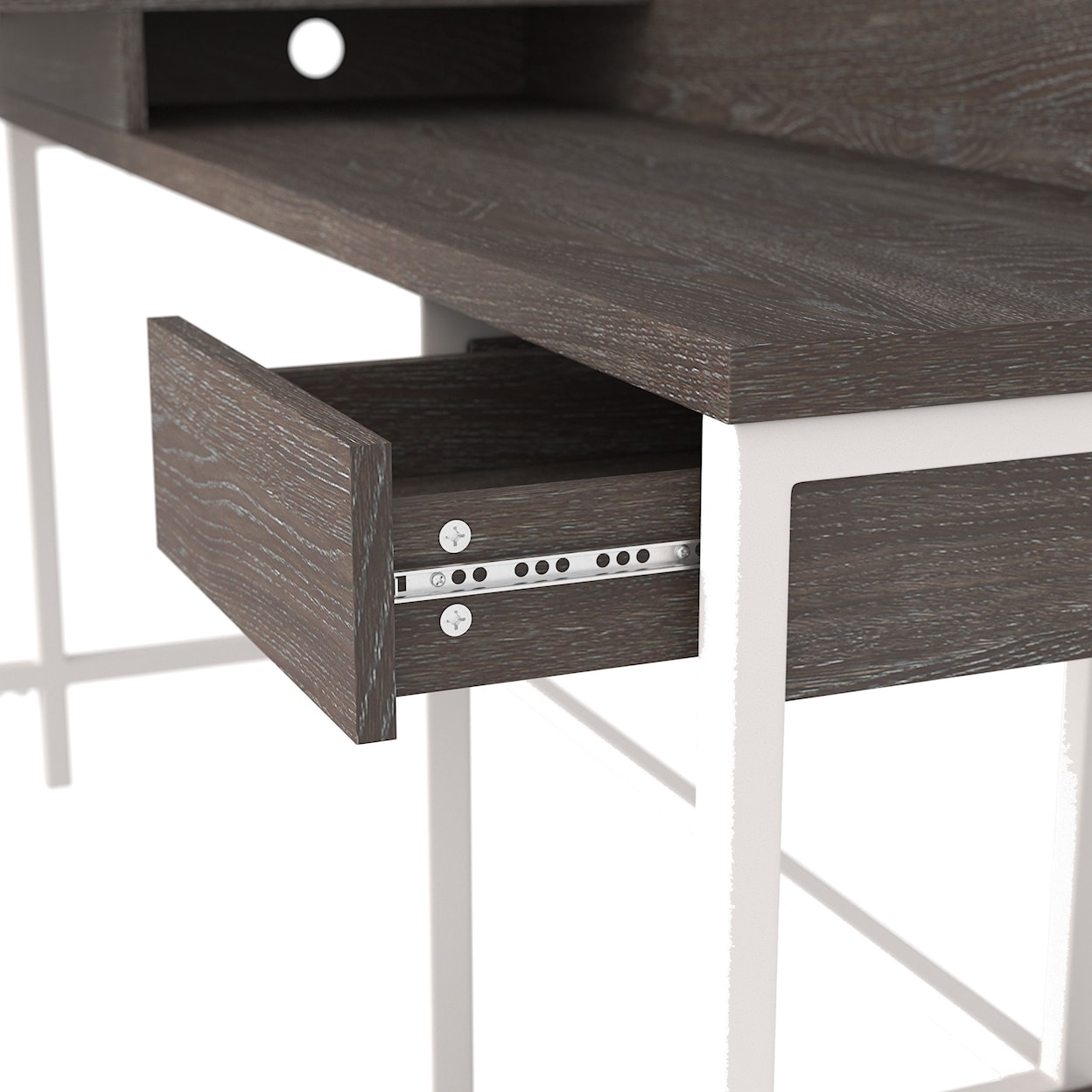 Signature Design by Ashley Furniture Dorrinson L-Desk with Storage