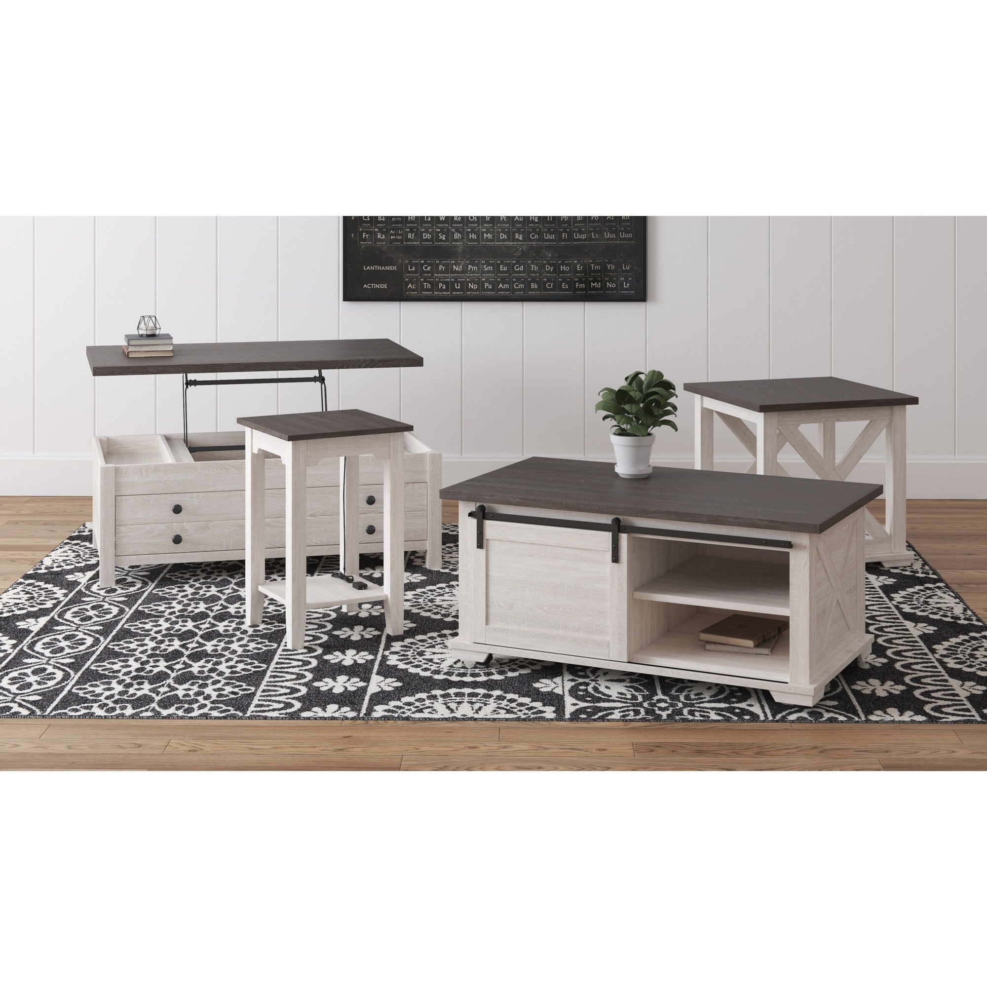 Signature Design by Ashley Dorrinson T2877 TwoTone Farmhouse Chair