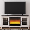 Signature Design by Ashley Furniture Dorrinson Large TV Stand w/ Fireplace Insert