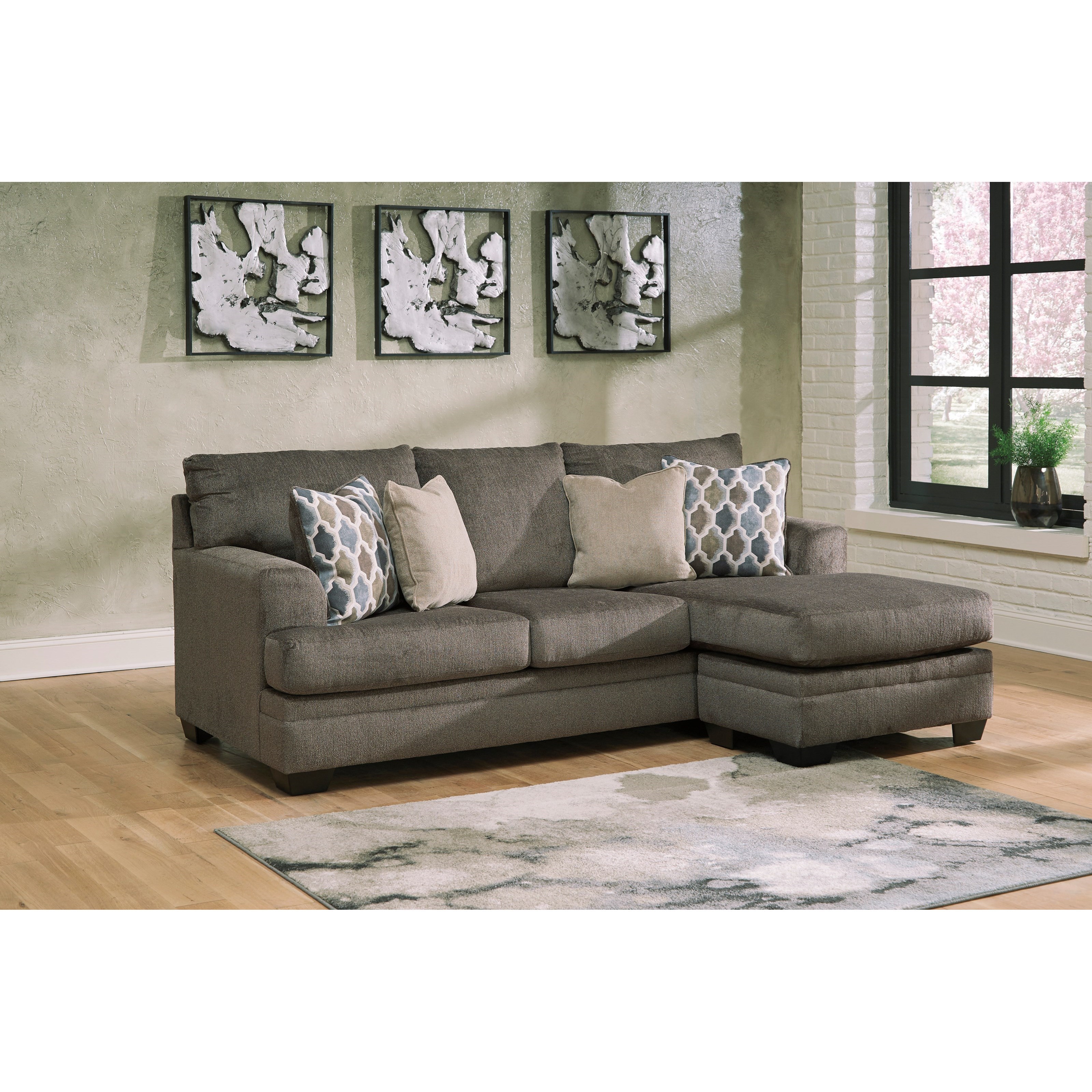 Dorsten slate sofa discount with reversible chaise