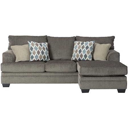 Contemporary Sofa with Reversible Chaise