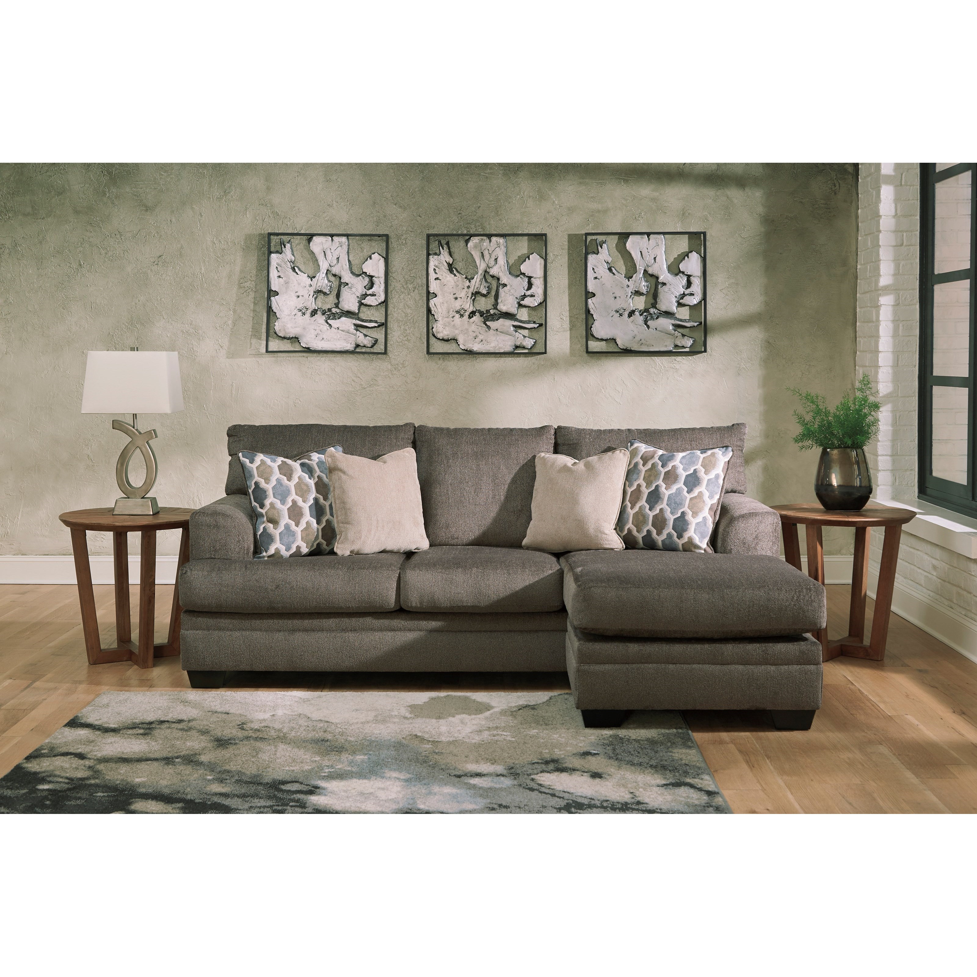 Dorsten sofa chaise sales slate
