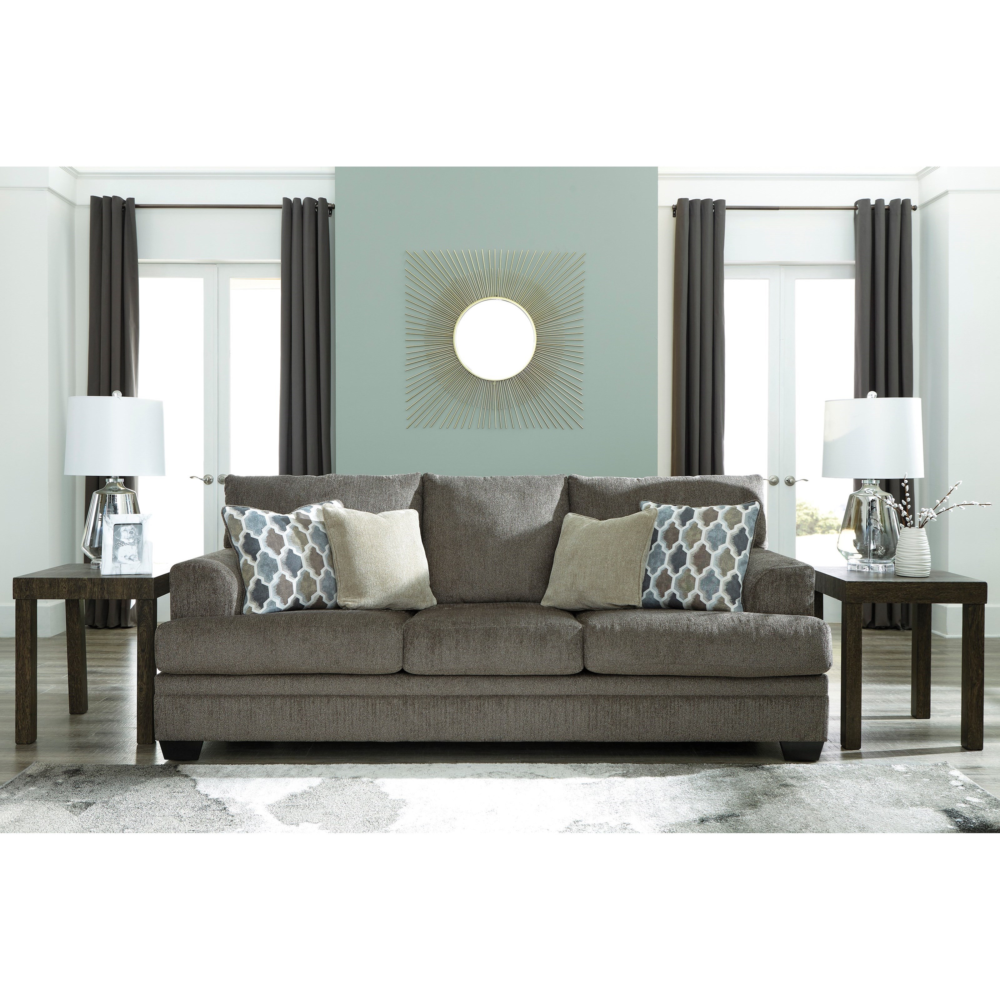 Ashley furniture dorsten slate chair and a half discount