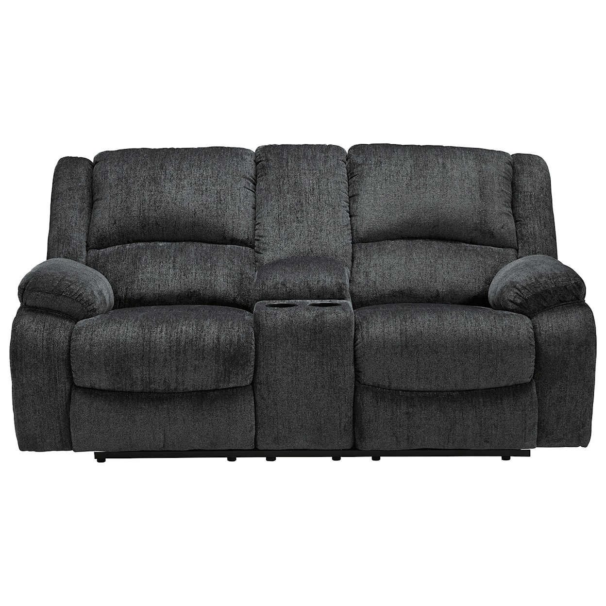 Benchcraft Draycoll Double Reclining Power Loveseat w/ Console