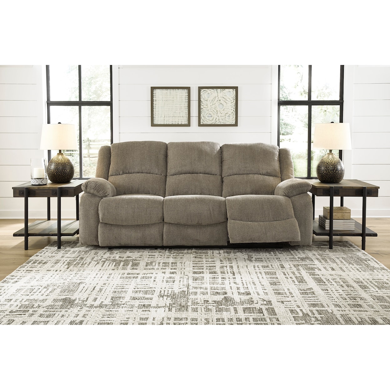 Ashley Furniture Signature Design Draycoll Reclining Power Sofa