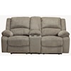 Ashley Furniture Signature Design Draycoll Double Reclining Power Loveseat w/ Console