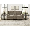 Michael Alan Select Draycoll Double Reclining Power Loveseat w/ Console