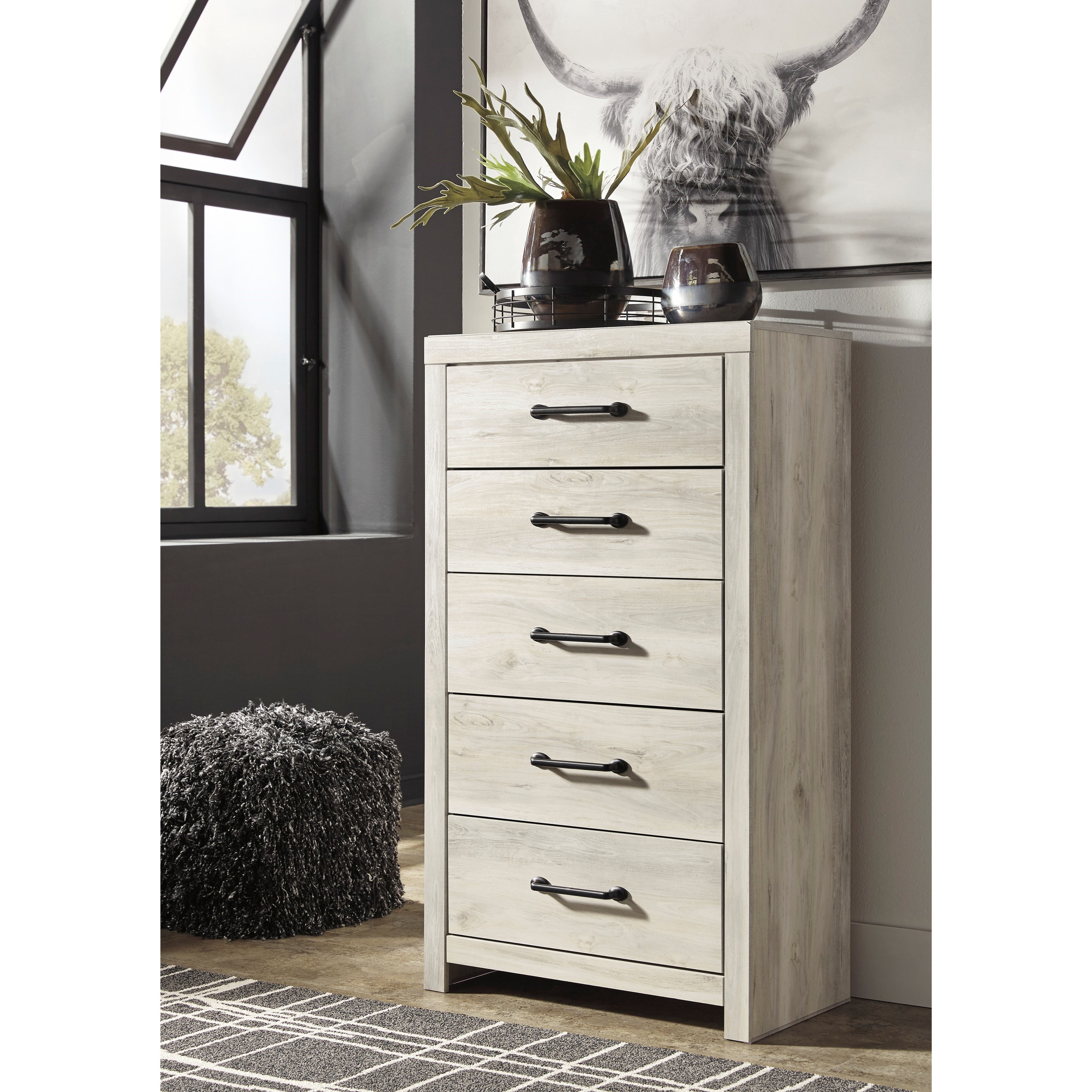 Signature Design by Ashley Cambeck B19246 Rustic 5Drawer Chest