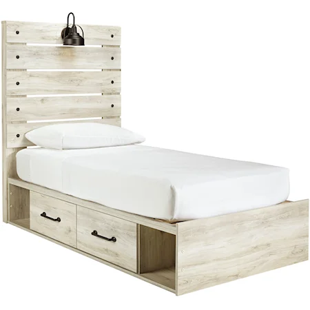 Twin Storage Bed with 4 Drawers