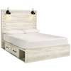 Signature Design by Ashley Baleigh Queen Panel Bed with Single Underbed Storage