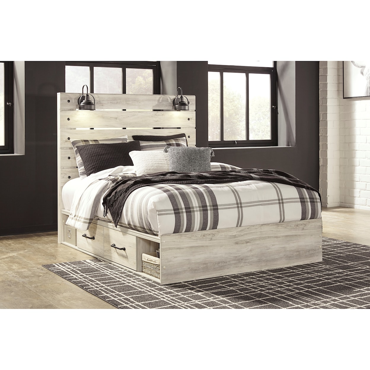 Ashley Furniture Signature Design Cambeck Queen Storage Bed with 2 Drawers