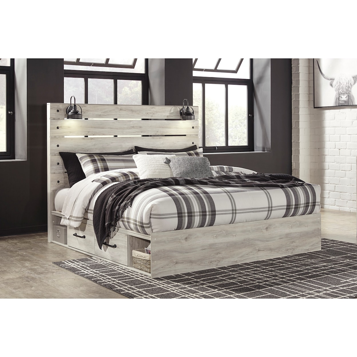 Signature Design by Ashley Furniture Cambeck King Storage Bed with 4 Drawers