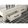 Ashley Furniture Signature Design Cambeck King Bed w/ Lights & Footboard Drawers