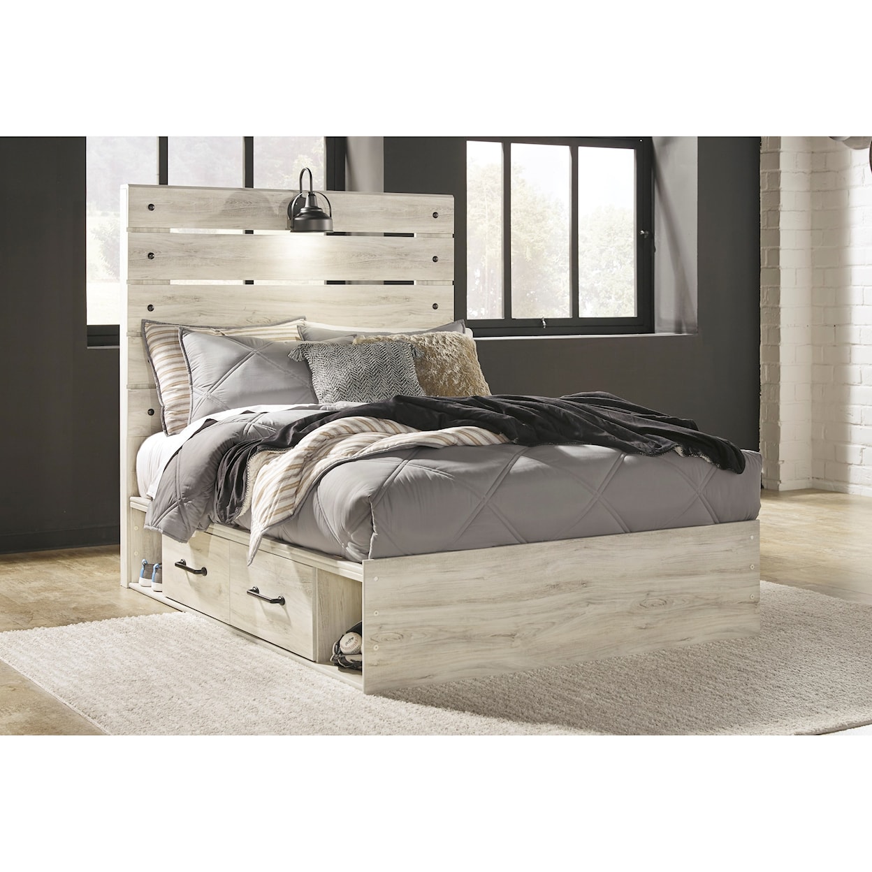Ashley Furniture Signature Design Cambeck Full Storage Bed with 2 Drawers