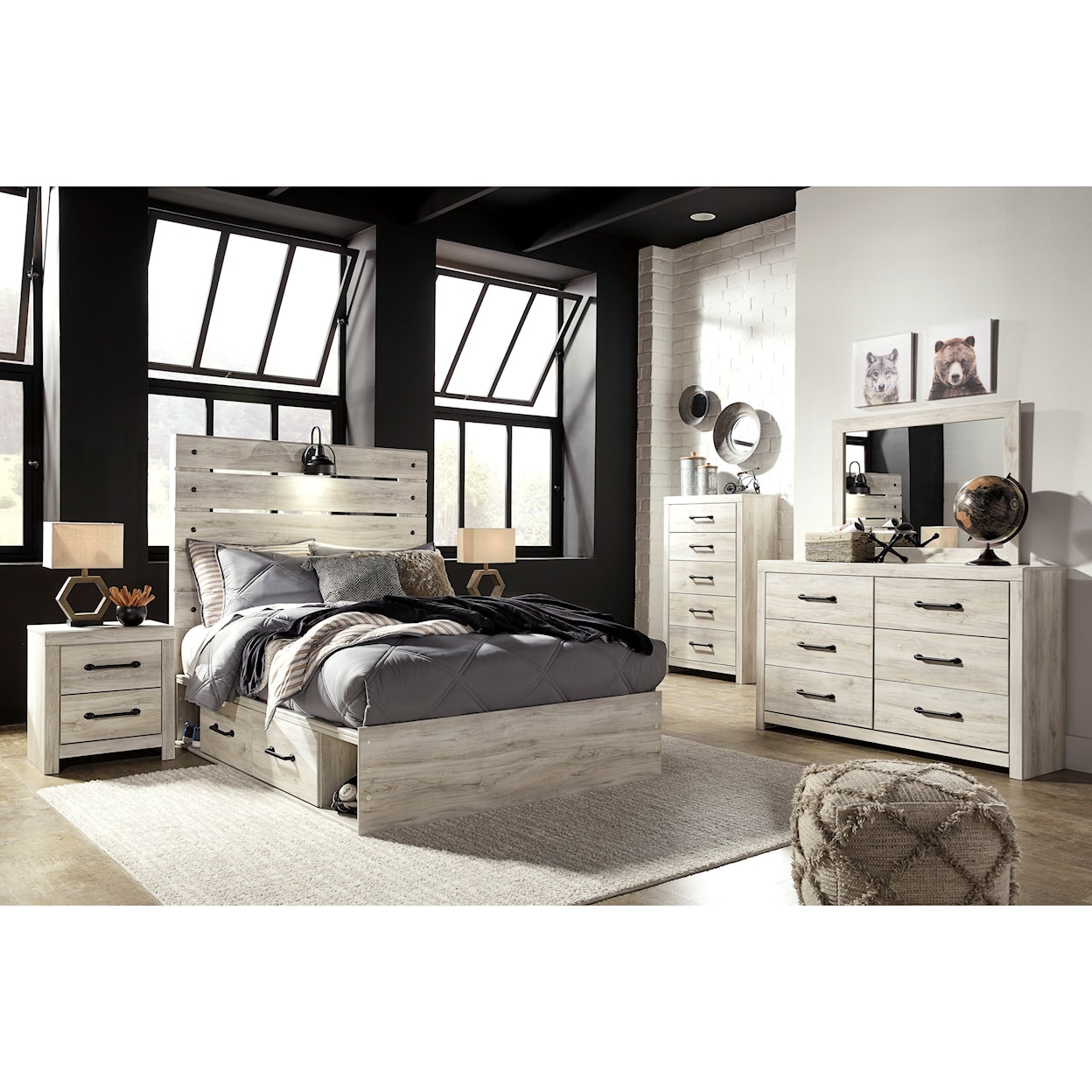 Ashley Furniture Signature Design Cambeck Full Storage Bed with 2 Drawers