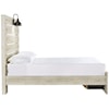 StyleLine APOLLO2 DYLAN Full Panel Bed w/ Light & Footboard Drawers