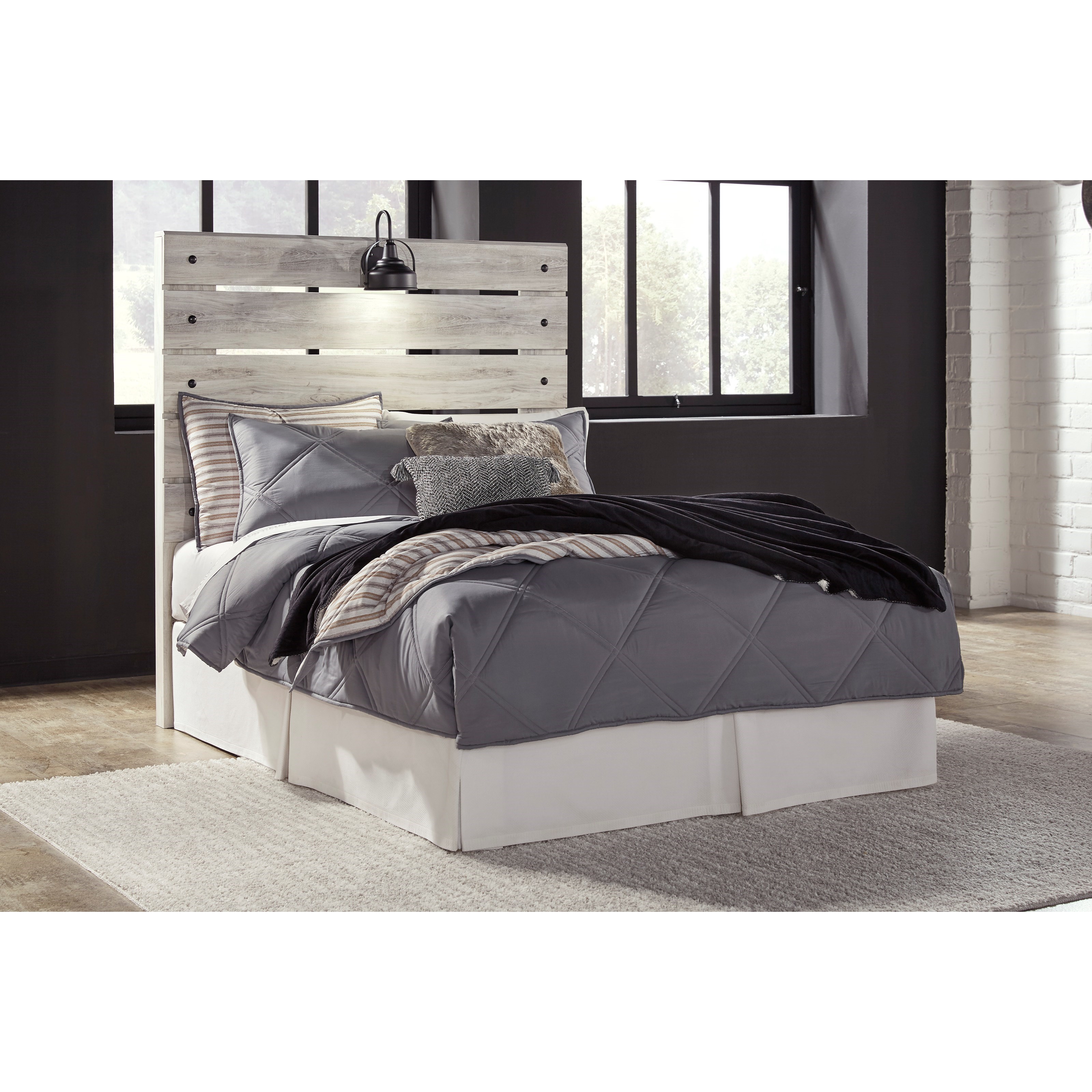 Signature Design by Ashley Cambeck B19287 Rustic Full Panel Headboard