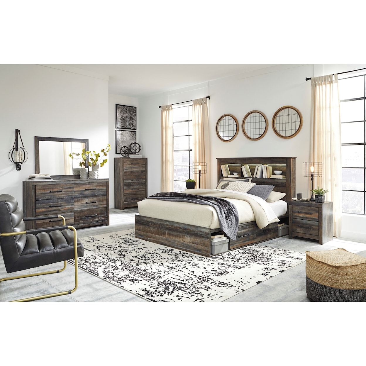 Signature Design by Ashley Drystan 7PC QUEEN BEDROOM GROUP