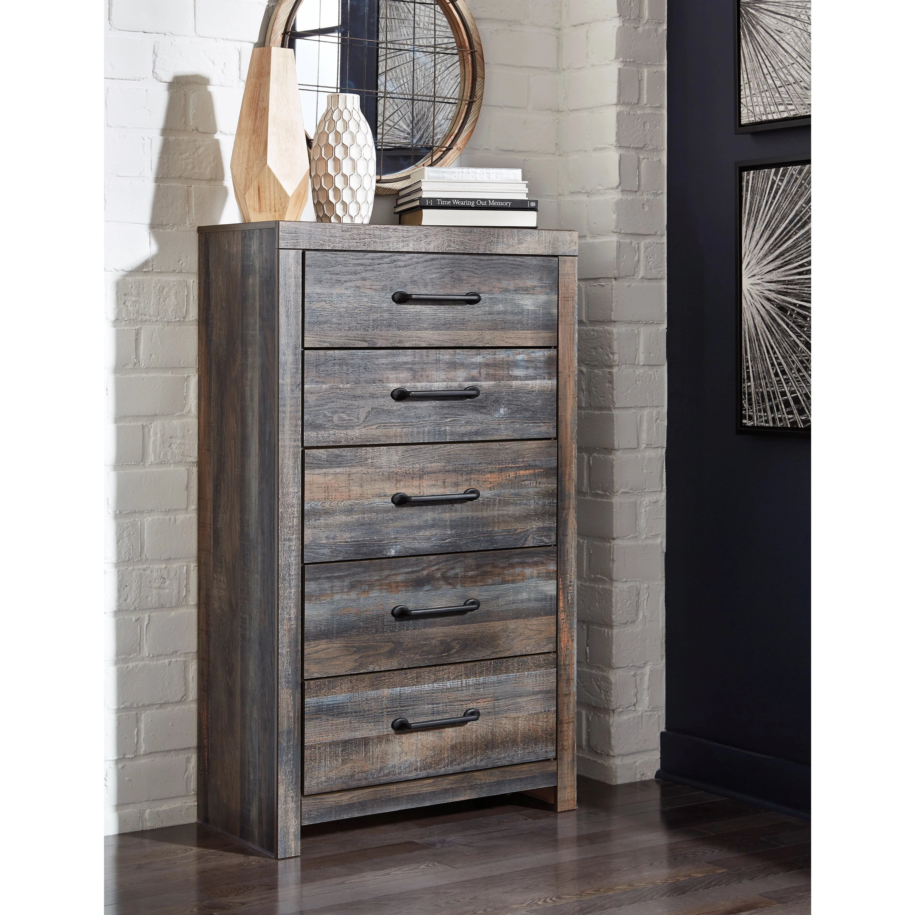 StyleLine ALVIN B21146 Rustic 5Drawer Chest EFO Furniture Outlet Chest Chest of Drawers