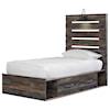 Ashley Furniture Signature Design Drystan Twin Storage Bed with 2 Drawers
