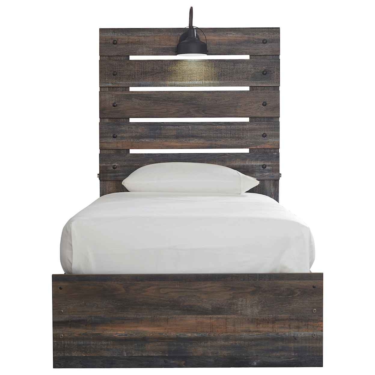 Signature Design by Ashley Baleigh Twin Panel Bed with Double Underbed Storage