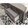 StyleLine ALVIN Queen Bed w/ Lights & Footboard Drawers