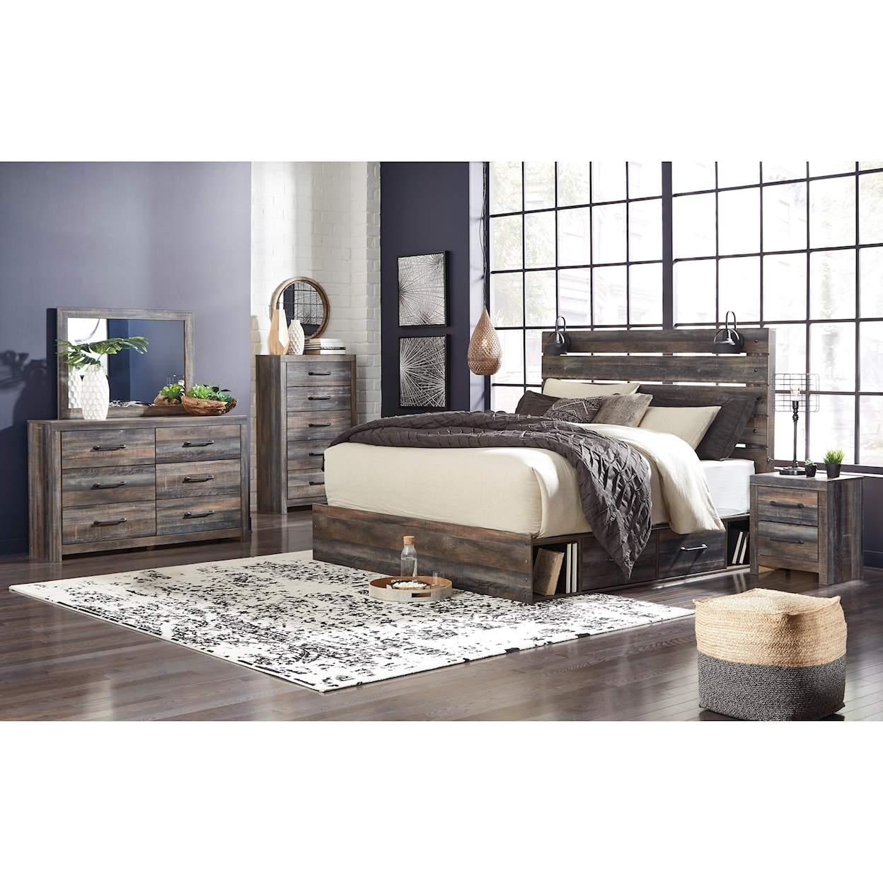 Michael Alan Select Drystan King Storage Bed with 4 Drawers