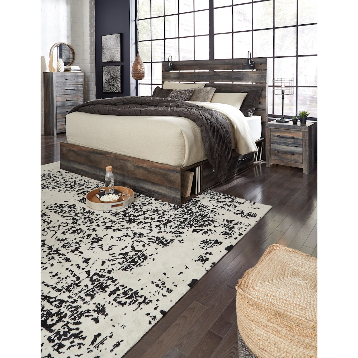 Signature Design by Ashley Furniture Drystan King Storage Bed with 4 Drawers